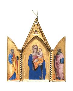 Madonna with Sts Peter & Paul Cutout Ornament