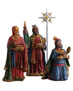 Real Life Nativity Three Kings with Star