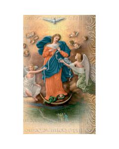 Mary Undoer of Knots Mini Lives of the Saints Holy Card