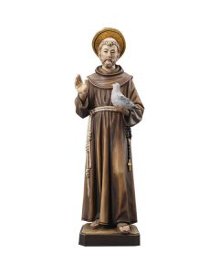 St Francis Mini Wood Carved Statue