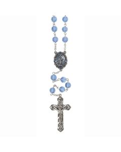 Frosted Blue Rosary