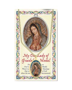 Our Lady of Guadalupe Enameled Patron Saint Medal