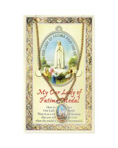 Our Lady of Fatima Enameled Patron Saint Medal