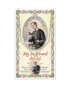 St Gerard Enameled Patron Saint Medal