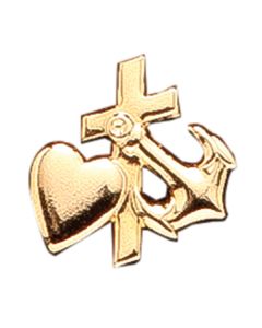 Faith Hope and Charity Pin