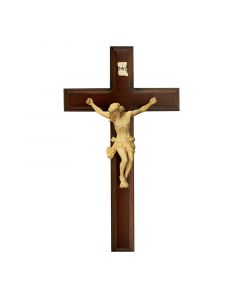 Walnut Crucifix - Ivory Corpus