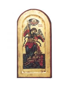 Arched St Michael Icon