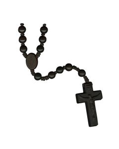 Jujube wood rosary. Measuring 15.75 or 18.5 inches long. 