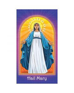 Hail Mary Heavenly Friends Holy Card