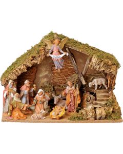 11 Piece Fontanini Nativity with Stable