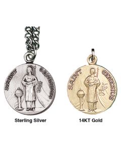 Genesius Large Patron Saint Medal