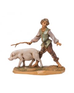 Fontanini Clement - Boy With Pig