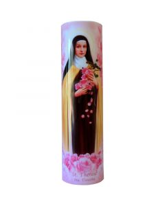 St Therese Of Lisieux LED Candle