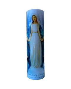 Our Lady Of Grace LED Candle