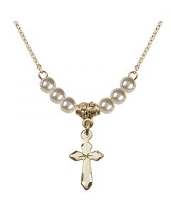Cross Pearl Pendant