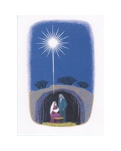 Shining Star Nativity Christmas Card