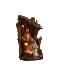 Lighted Holy Family Figurine