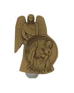 Guardian Angel And St Christopher Visor Clip