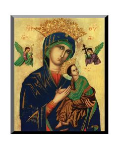 Our Lady Of Perpetual Help Traditional Art Wall Plaque