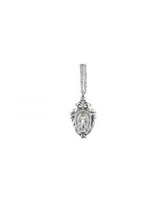 Sterling Silver Leafy Look Miraculous Medal