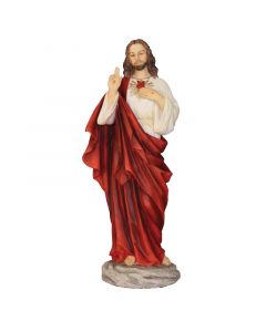 Sacred Heart of Jesus Colored Veronese Statue
