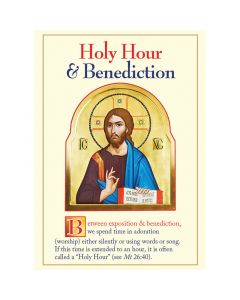 Holy Hour And Benediction Prayer Cards - Pkg 20