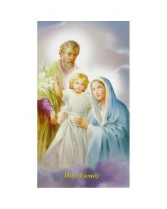 Prayer To The Holy Family Holy Card