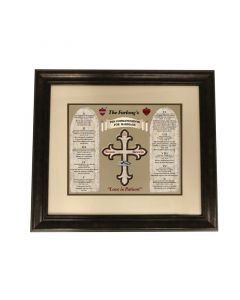 Personalized Marriage Ten Commandments Plaque