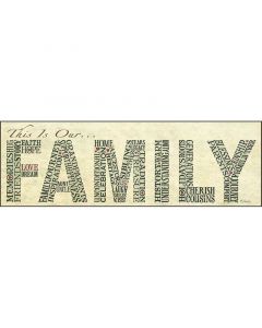 This Is Our Family Wall Plaque