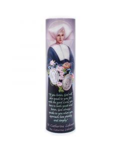 St Catherine Laboure LED Candle