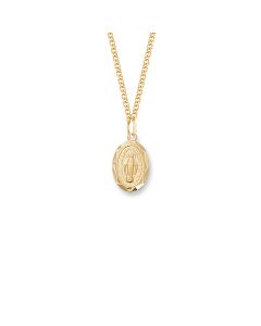 Gold Plated Petite Miraculous Medal