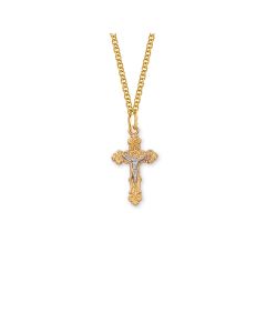 Gold Plated Petite Crucifix Pendant