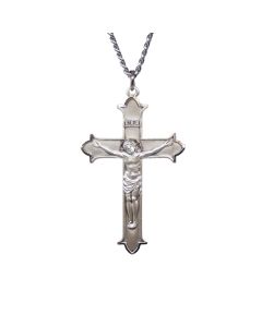 Brushed Cross Crucifix Pendant