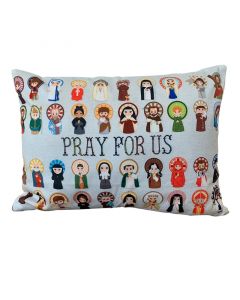 Saints Pray for Us Pillow Cover