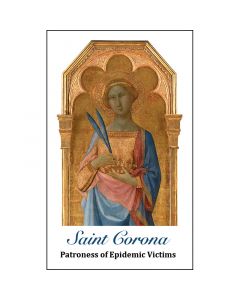 St Corona Holy Card