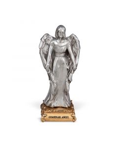 Guardian Angel Pewter Patron Saint Statue