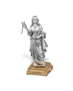 St Agatha Pewter Patron Saint Statue