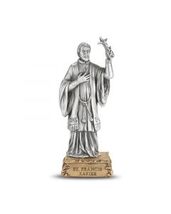 St Francis Xavier Pewter Patron Saint Statue