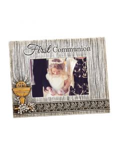 Distressed First Communion Photo Frame