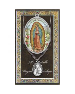 Our Lady of Guadalupe Pewter Patron Saint Medal