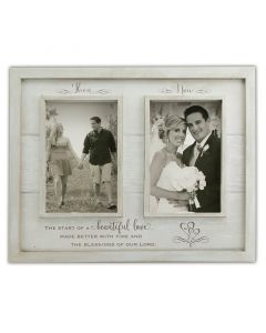 Then and Now Wedding Frame