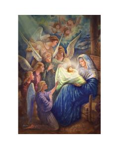 Angels Adoration Christmas Cards