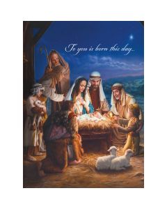 For Unto You Is Born This Day Christmas Card