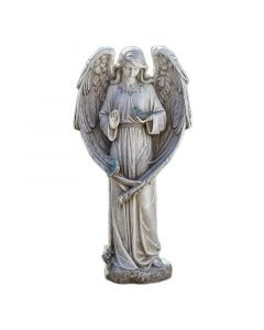 Angel with Bluebirds Outdoor Statue