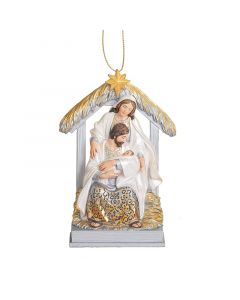 Holy Family Stable Ornament