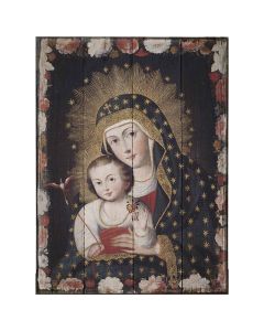 Madonna and Child with Bird Plaque 