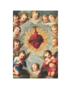 Allegory of the Sacred Heart Stretched Canvas by Jose de Pae