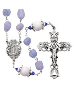 Light Blue Marble Rosary