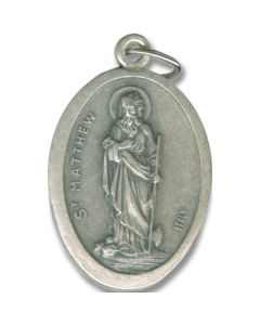Matthew Oval Oxidized Medal