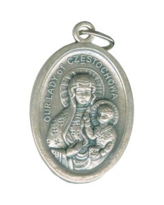 OL Czestochowa Oval Oxidized Medal